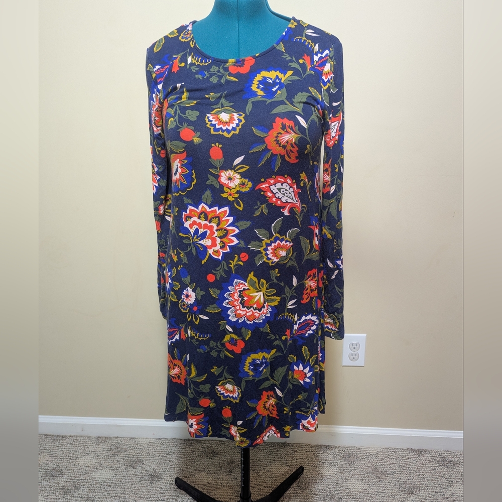 Old Navy- Floral Long Sleeve Tunic Dress Sz.XL